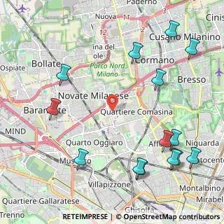 Mappa Via Fabio Filzi, 20026 Novate Milanese MI, Italia (2.77143)