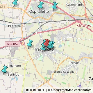Mappa Via Raffaello Sanzio, 25039 Travagliato BS, Italia (1.86455)