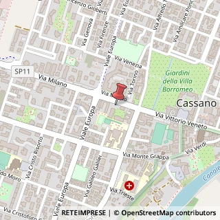 Mappa Via Milano, 3, 20062 Cassano d'Adda, Milano (Lombardia)