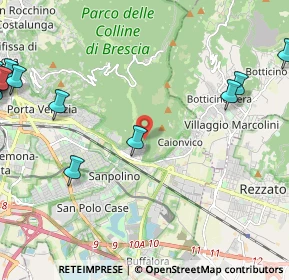 Mappa Via Cesare Noventa, 25135 Brescia BS, Italia (3.7195)
