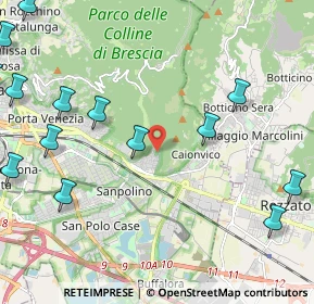 Mappa Via Cesare Noventa, 25135 Brescia BS, Italia (2.98786)