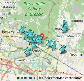 Mappa Via Cesare Noventa, 25135 Brescia BS, Italia (1.605)