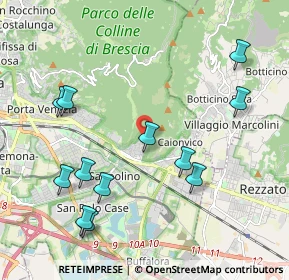 Mappa Via Cesare Noventa, 25135 Brescia BS, Italia (2.26167)