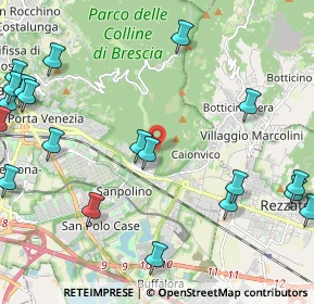 Mappa Via Cesare Noventa, 25135 Brescia BS, Italia (2.9945)