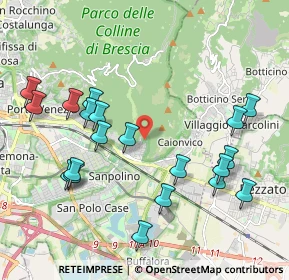 Mappa Via Cesare Noventa, 25135 Brescia BS, Italia (2.218)