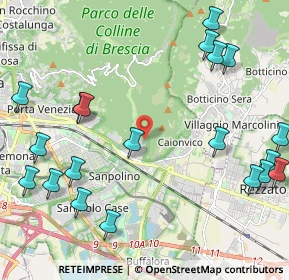 Mappa Via Cesare Noventa, 25135 Brescia BS, Italia (2.7875)