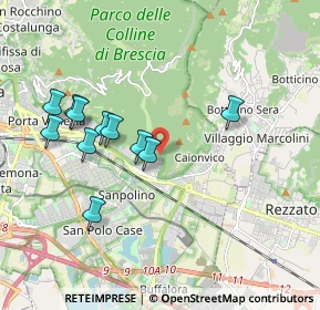 Mappa Via Cesare Noventa, 25135 Brescia BS, Italia (1.83455)