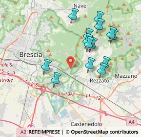 Mappa Via Cesare Noventa, 25135 Brescia BS, Italia (3.64071)