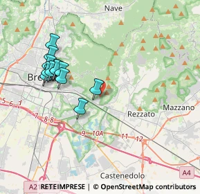 Mappa Via Cesare Noventa, 25135 Brescia BS, Italia (3.725)