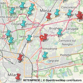 Mappa A51 Tangenziale Est Milano, 20099 Sesto San Giovanni MI, Italia (6.3825)