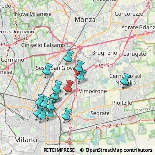 Mappa A51 Tangenziale Est Milano, 20099 Sesto San Giovanni MI, Italia (4.17353)