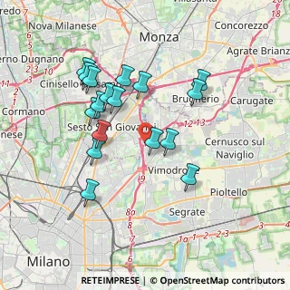 Mappa A51 Tangenziale Est Milano, 20099 Sesto San Giovanni MI, Italia (3.41118)
