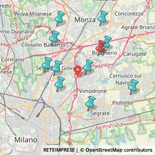 Mappa A51 Tangenziale Est Milano, 20099 Sesto San Giovanni MI, Italia (4.01636)