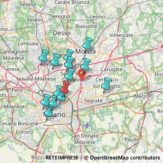 Mappa A51 Tangenziale Est Milano, 20099 Sesto San Giovanni MI, Italia (6.32929)