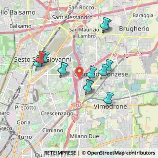 Mappa A51 Tangenziale Est Milano, 20099 Sesto San Giovanni MI, Italia (1.66462)