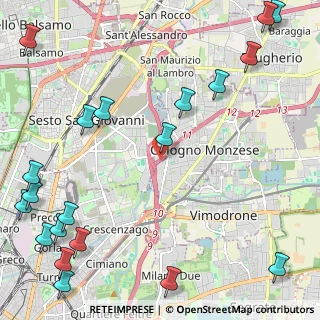 Mappa A51 Tangenziale Est Milano, 20099 Sesto San Giovanni MI, Italia (3.361)