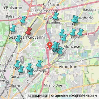 Mappa A51 Tangenziale Est Milano, 20099 Sesto San Giovanni MI, Italia (2.2255)