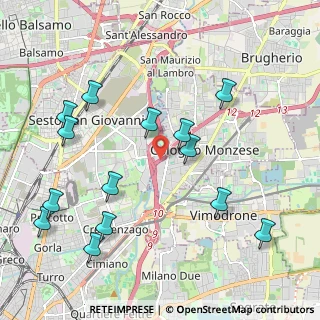 Mappa A51 Tangenziale Est Milano, 20099 Sesto San Giovanni MI, Italia (2.33857)
