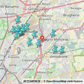 Mappa A51 Tangenziale Est Milano, 20099 Sesto San Giovanni MI, Italia (2.09688)