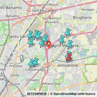 Mappa A51 Tangenziale Est Milano, 20099 Sesto San Giovanni MI, Italia (1.61929)