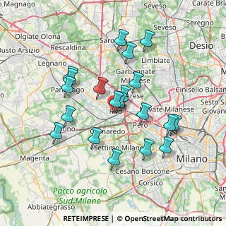 Mappa Via Acquedotto, 20017 Rho MI, Italia (6.728)