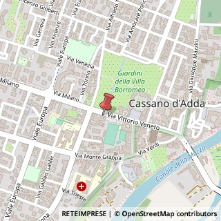 Mappa Via Vittorio Veneto, 91, 20062 Cassano d'Adda, Milano (Lombardia)