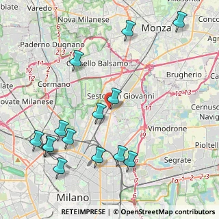 Mappa Via Monte S. Michele, 20099 Sesto San Giovanni MI, Italia (4.955)