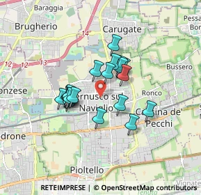 Mappa Piazza Conciliazione, 20063 Cernusco sul Naviglio MI, Italia (1.25)