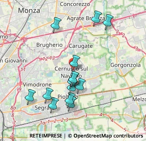 Mappa Piazza Conciliazione, 20063 Cernusco sul Naviglio MI, Italia (3.60071)