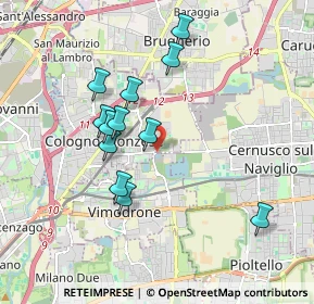 Mappa Via Giosuè Carducci, 20093 Cologno Monzese MI, Italia (1.67333)