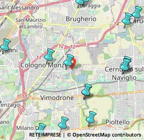 Mappa Via Giosuè Carducci, 20093 Cologno Monzese MI, Italia (2.95938)