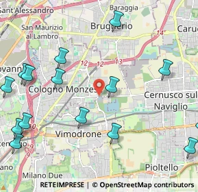 Mappa Via Giosuè Carducci, 20093 Cologno Monzese MI, Italia (2.796)