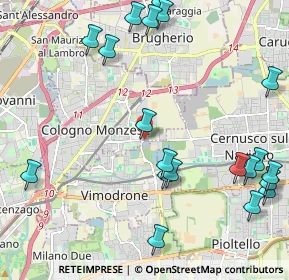 Mappa Via Giosuè Carducci, 20093 Cologno Monzese MI, Italia (2.706)