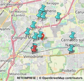 Mappa Via Giosuè Carducci, 20093 Cologno Monzese MI, Italia (1.78357)