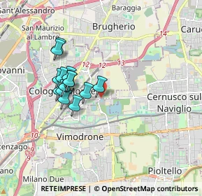 Mappa Via Giosuè Carducci, 20093 Cologno Monzese MI, Italia (1.485)
