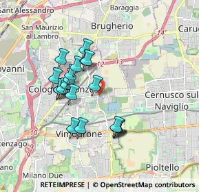 Mappa Via Giosuè Carducci, 20093 Cologno Monzese MI, Italia (1.509)