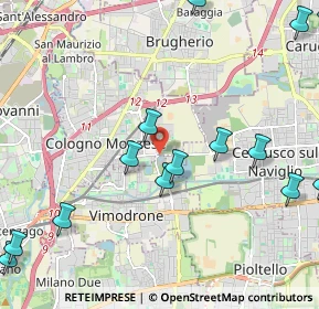 Mappa Via Giosuè Carducci, 20093 Cologno Monzese MI, Italia (2.81929)