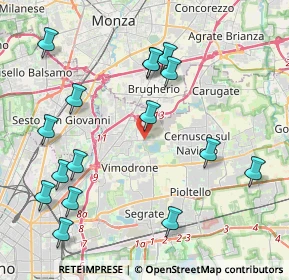 Mappa Via Giosuè Carducci, 20093 Cologno Monzese MI, Italia (4.71438)