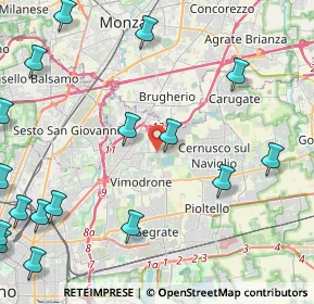 Mappa Via Giosuè Carducci, 20093 Cologno Monzese MI, Italia (6.635)