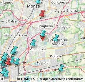Mappa Via Giosuè Carducci, 20093 Cologno Monzese MI, Italia (6.8795)