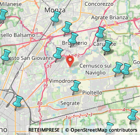 Mappa Via Giosuè Carducci, 20093 Cologno Monzese MI, Italia (6.212)