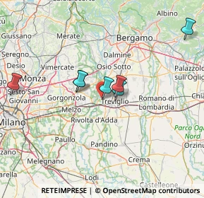 Mappa Via Leonardo da Vinci, 24045 Fara Gera D'Adda BG, Italia (24.9625)