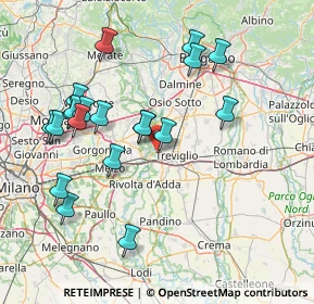 Mappa Via Leonardo da Vinci, 24045 Fara Gera D'Adda BG, Italia (15.866)