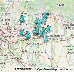 Mappa Via Leonardo da Vinci, 24045 Fara Gera D'Adda BG, Italia (8.29294)