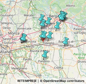 Mappa Via Leonardo da Vinci, 24045 Fara Gera D'Adda BG, Italia (13.00056)