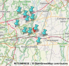 Mappa Via Leonardo da Vinci, 24045 Fara Gera D'Adda BG, Italia (6.09636)