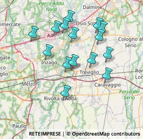 Mappa Via Leonardo da Vinci, 24045 Fara Gera D'Adda BG, Italia (6.806)