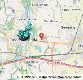Mappa Via Leonardo da Vinci, 24045 Fara Gera D'Adda BG, Italia (1.729)