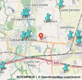 Mappa Via Leonardo da Vinci, 24045 Fara Gera D'Adda BG, Italia (2.85364)