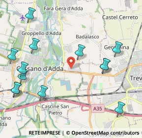 Mappa Via Leonardo da Vinci, 24045 Fara Gera D'Adda BG, Italia (2.63462)